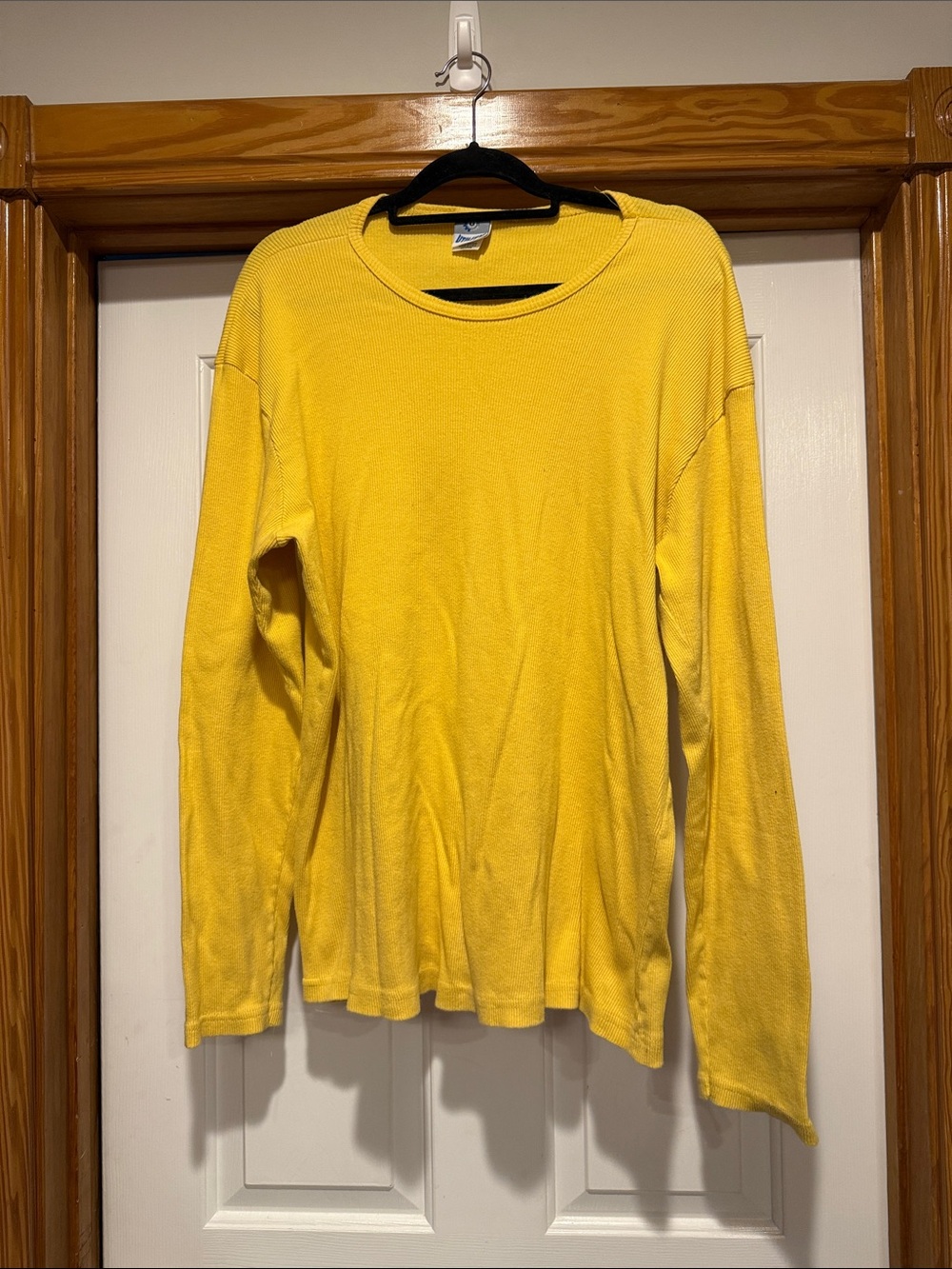 Men's Long Sleeve Crewneck Thermal Shirt - Yellow